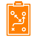 Sports strategy board illustration
